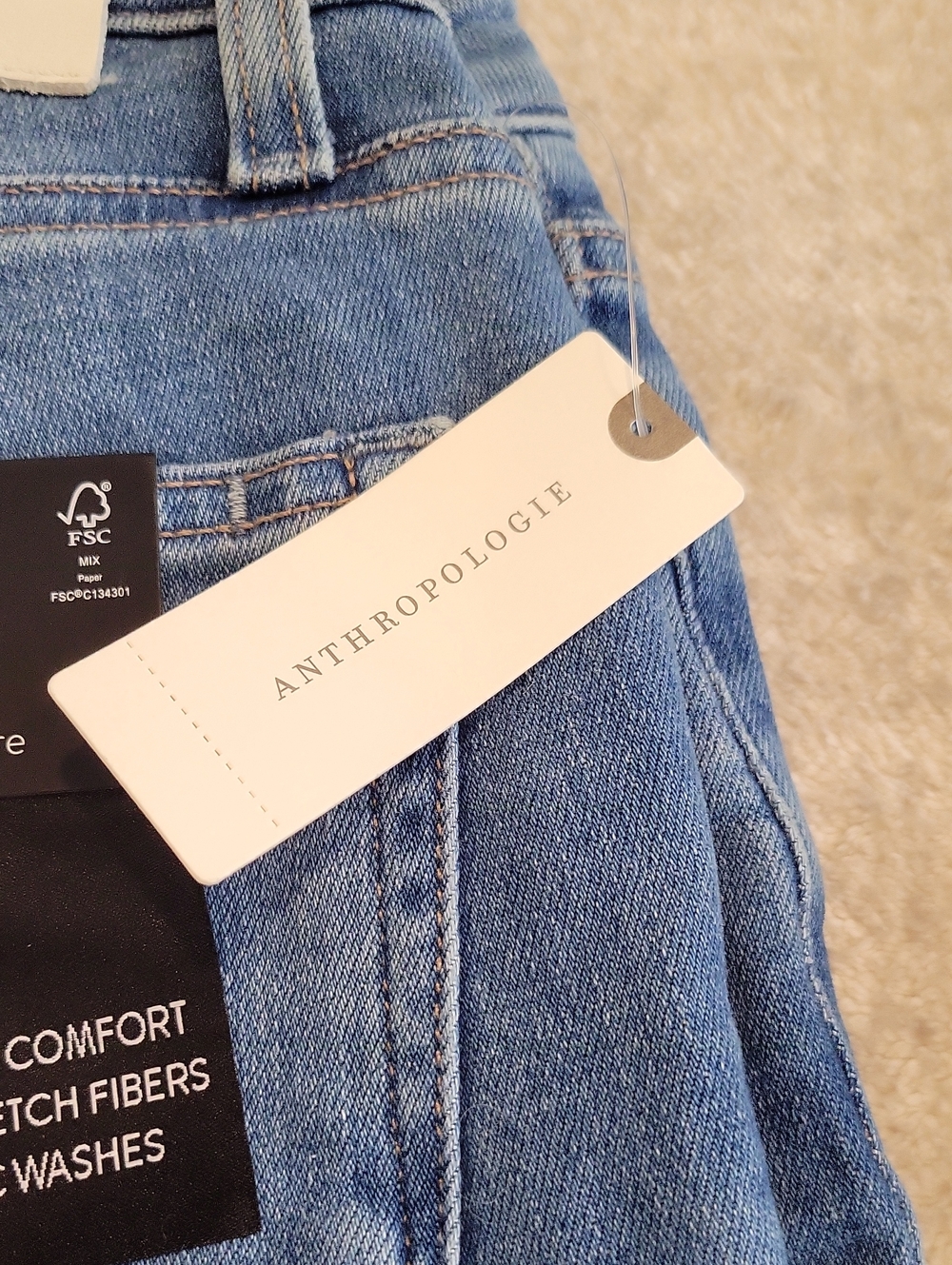Paige Jeans, High-Rise Flare Style, New With Tags, Size 23 Waist - Picture 8 of 11